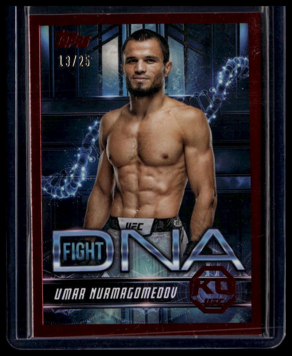 2025 Topps Knockout UFC #FD-14 Umar Nurmagomedov Fight DNA Red #/25
