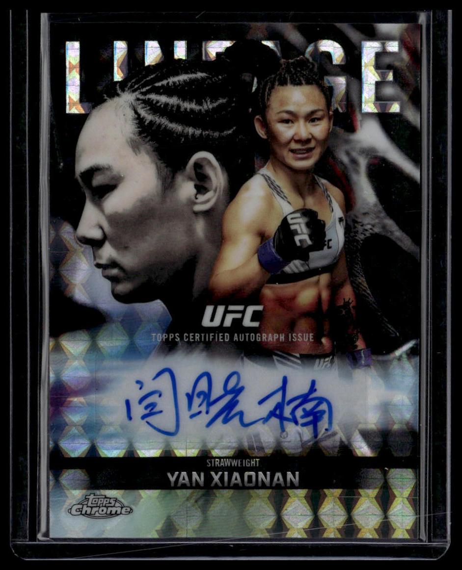 2026 Topps ChromeYan Xiaonan Chrome Lineage Autographs Geometric Refractor