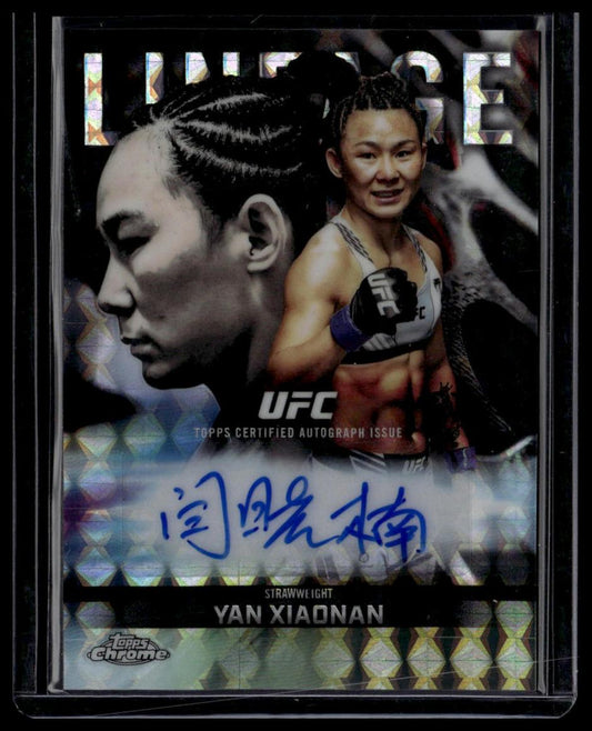 2026 Topps ChromeYan Xiaonan Chrome Lineage Autographs Geometric Refractor