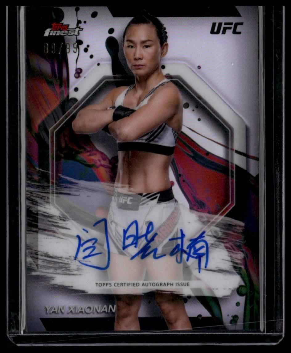 2024 Topps Finest UFC #9 Yan Xiaonan Refractors