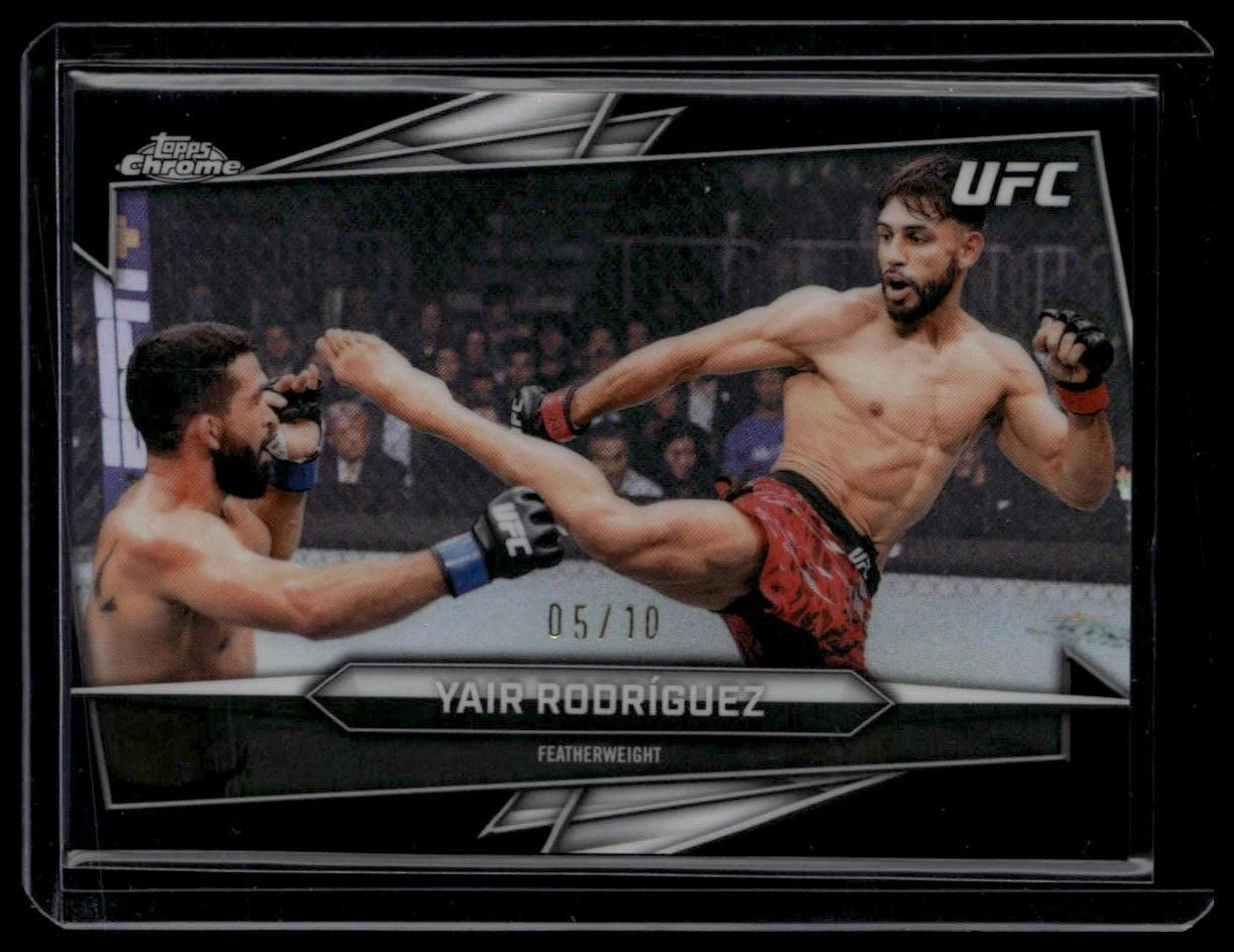 2026 Topps Chrome UFC #153 Yair Rodríguez Black Refractor #/10