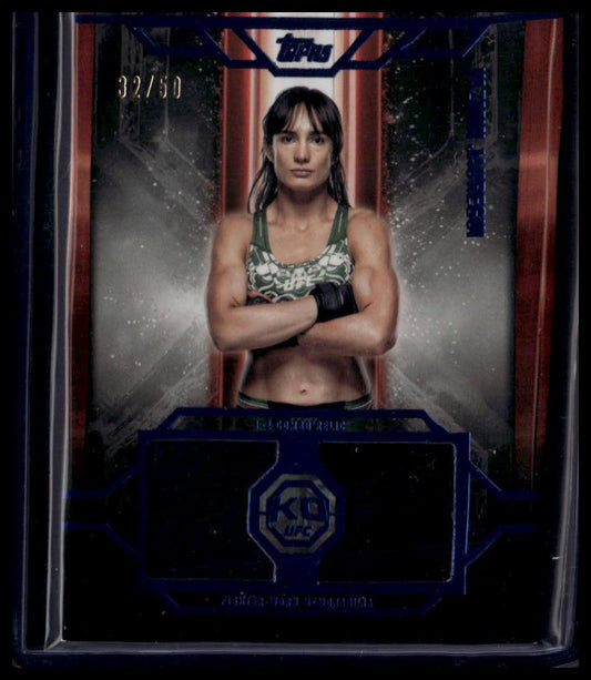 2025 Topps Knockout UFC #OTC-YJ Yazmin Jauregui 1-2 Combo Relics Blue #/50