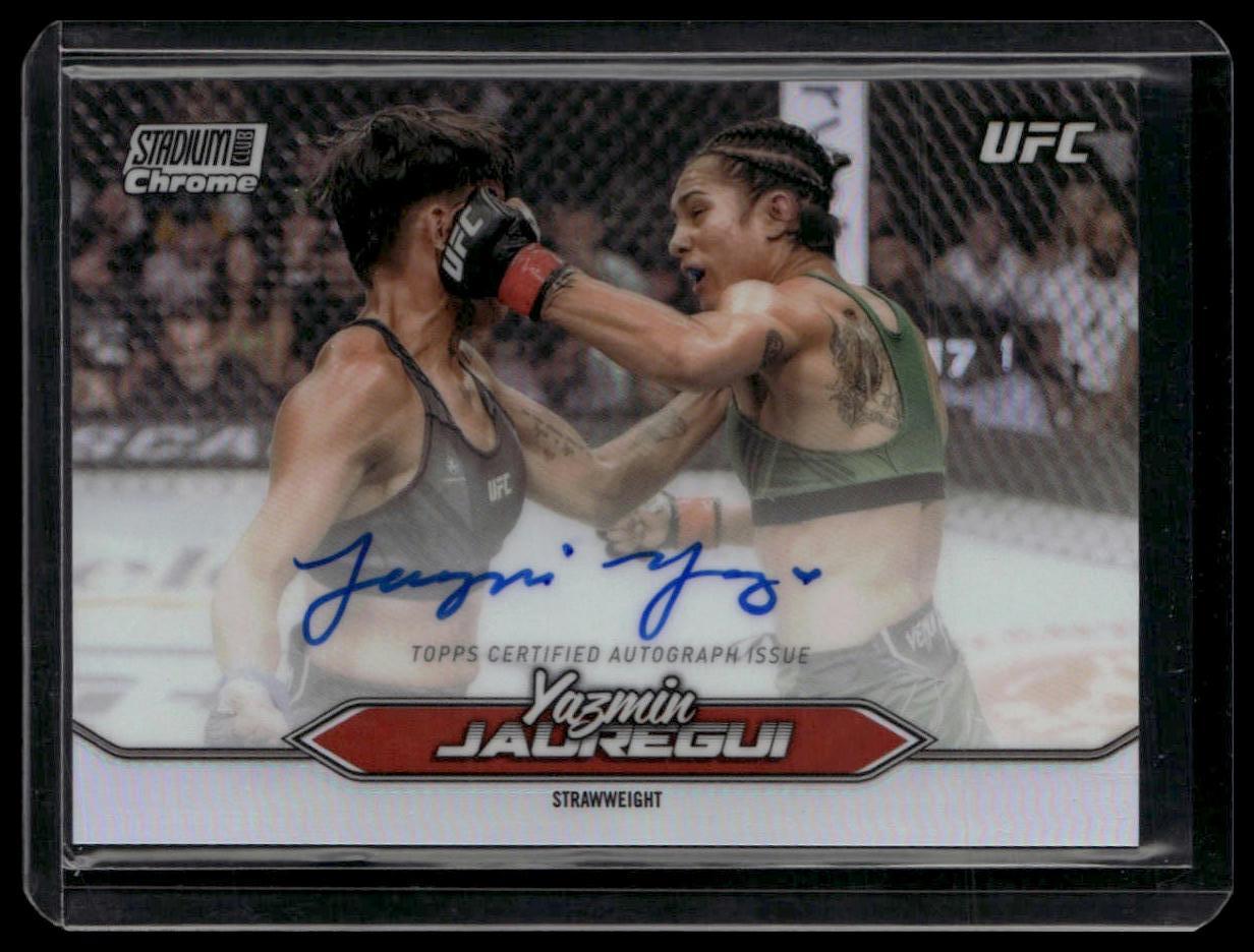 2025 Stadium Club UFC #CAS-YJI Yazmin Jauregui Chrome Autographs