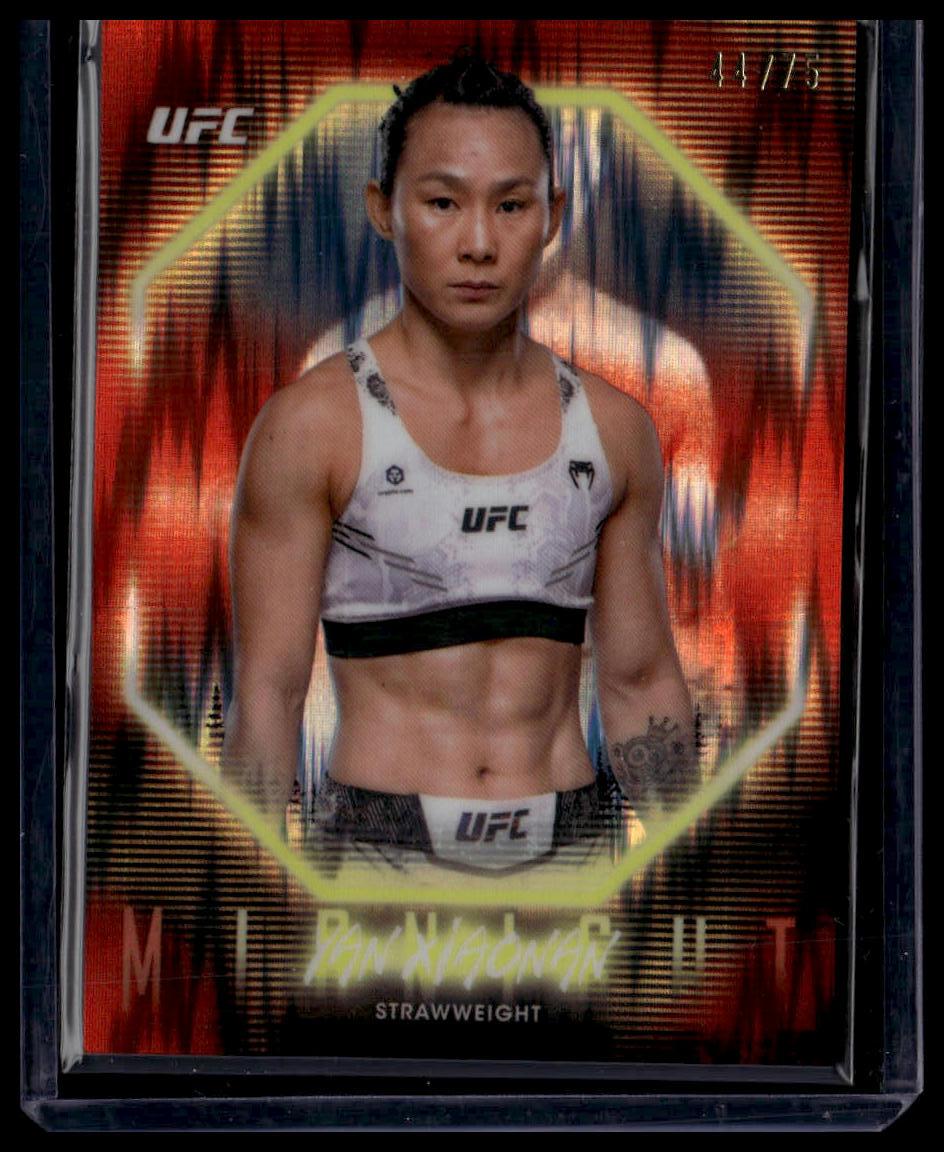 2025 Topps Midnight UFC #45 Yan Xiaonan Dusk #/75