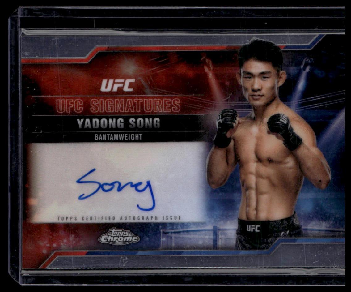 2025 Topps Chrome UFC #SIG-YS Yadong Song UFC Signatures