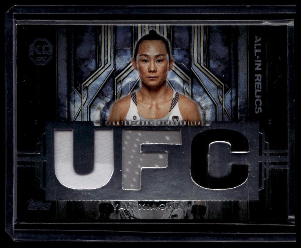 2025 Topps Knockout UFC #AIR-YX Yan Xiaonan All-In Relics