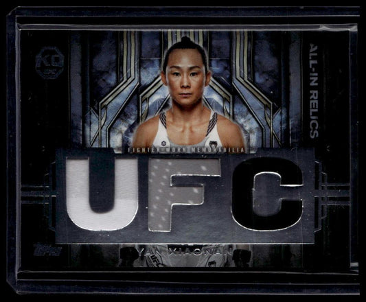 2025 Topps Knockout UFC #AIR-YX Yan Xiaonan All-In Relics