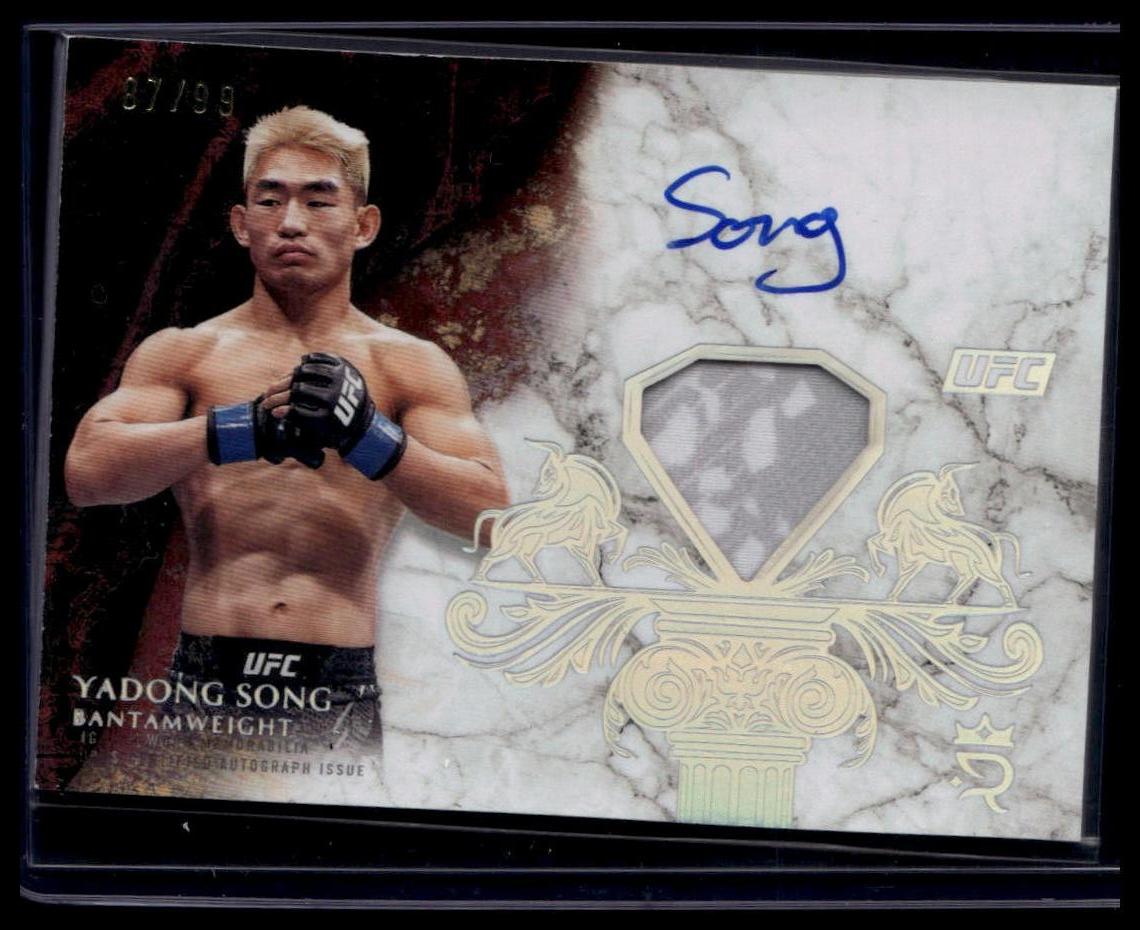 2025 Topps Royalty UFC #RYR-YS Yadong Song Royalty Relic Signatures #/99