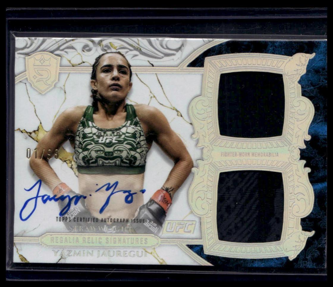 2025 Topps Royalty UFC #RRS-YJ Yazmin Jauregui Regalia Relic Signatures #/99