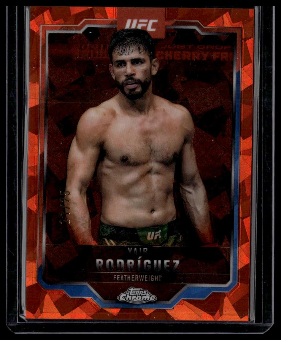 2025 Topps Chrome Sapphire Edition UFC #95 Yair Rodríguez Orange Sapphire #/25