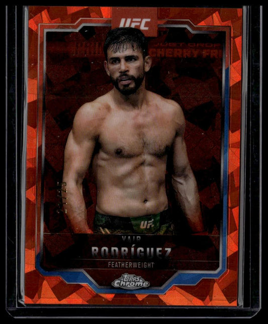 2025 Topps Chrome Sapphire Edition UFC #95 Yair Rodríguez Orange Sapphire #/25