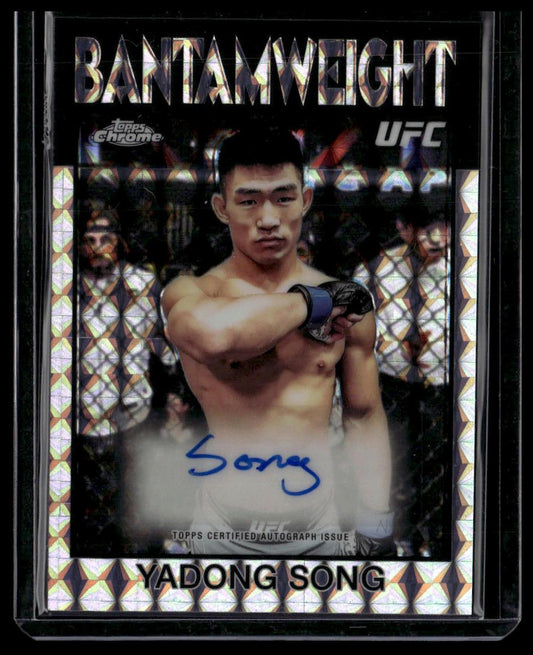 2026 Topps Chrome Yadong Song 1986 Topps Signatures Geometric Refractor