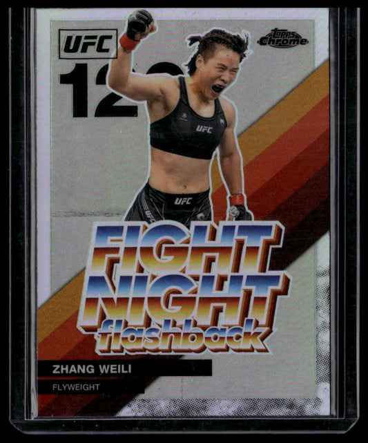 2026 Topps Chrome UFC #FNF-1 Zhang Weili Fight Night Flashback