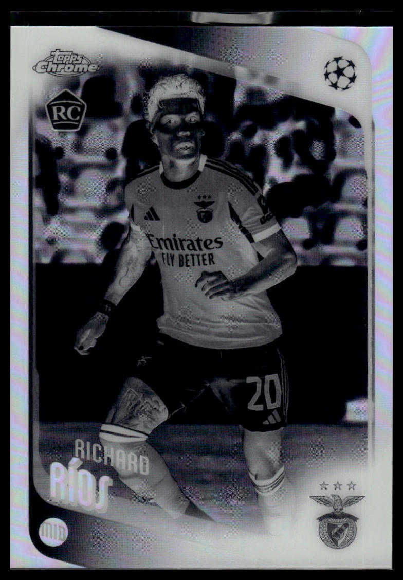 2025-26 Topps Chrome UEFA Club Competitions #16 Richard Ríos Negative Refractor