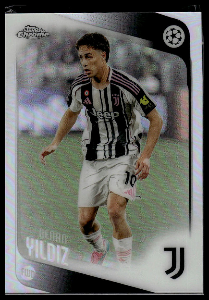 2025-26 Topps Chrome UEFA Club Competitions #147 Kenan Yildiz Refractor