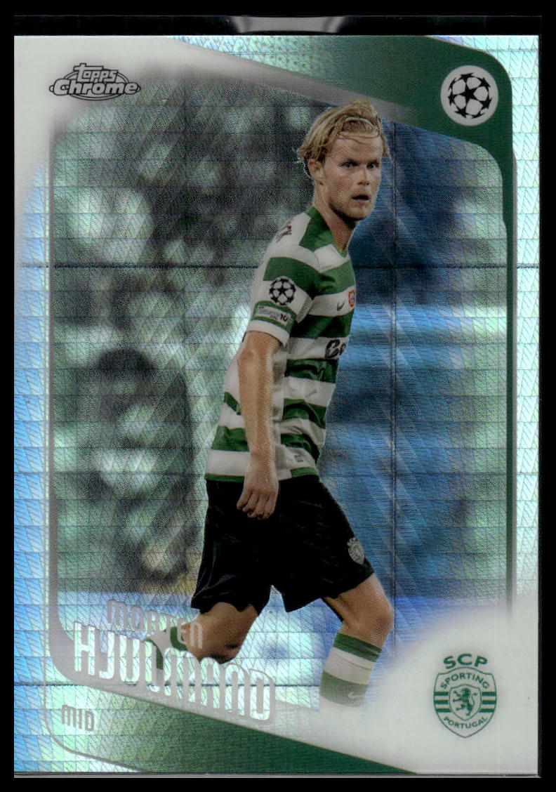 2025-26 Topps Chrome UEFA Club Competitions #199 Morten Hjulmand Prism Refractor