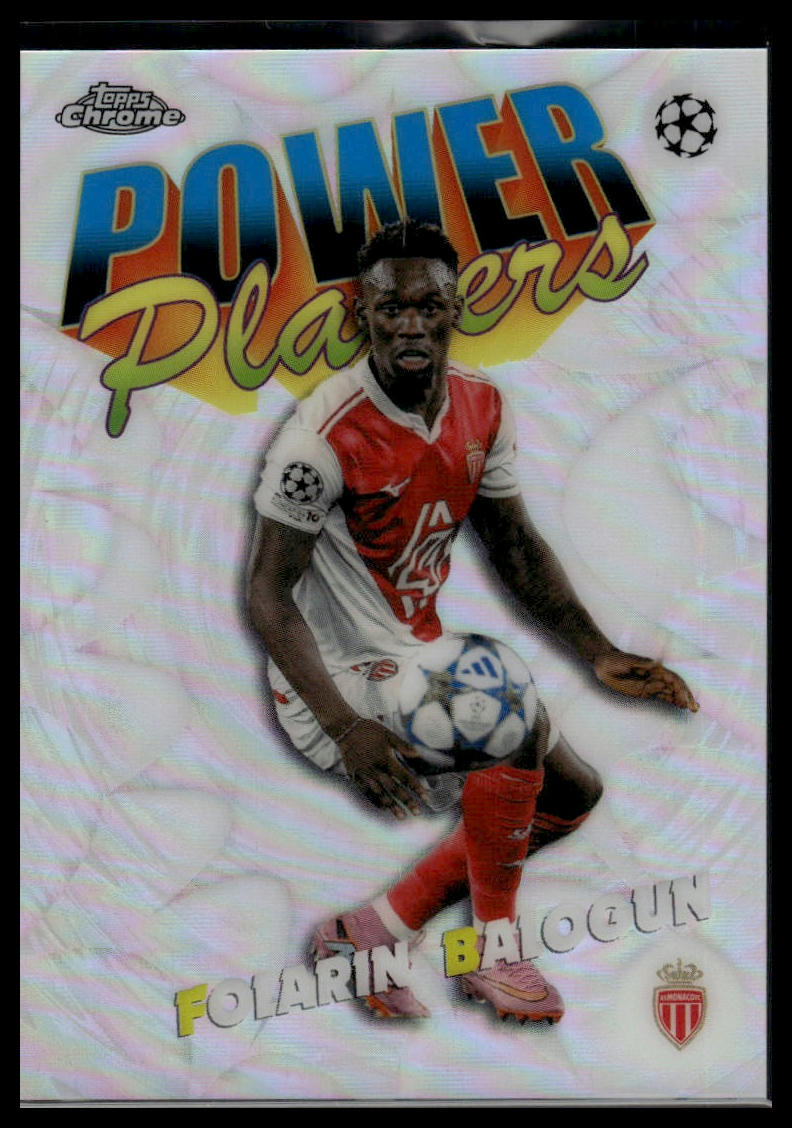 2025-26 Topps Chrome UEFA Club Competitions #PP-29 Folarin Balogun Power Players