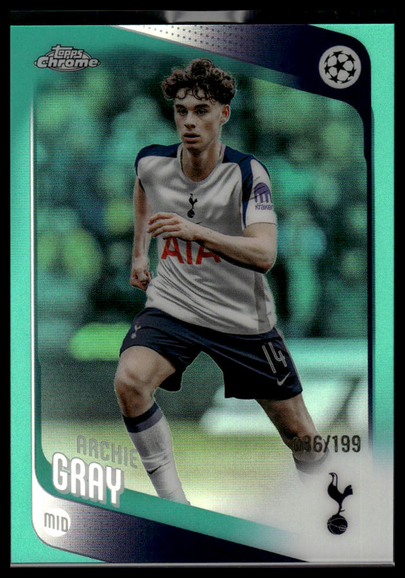 2025-26 Topps Chrome UEFA Club Competitions #40 Reo Hatate Aqua Refractor #/199