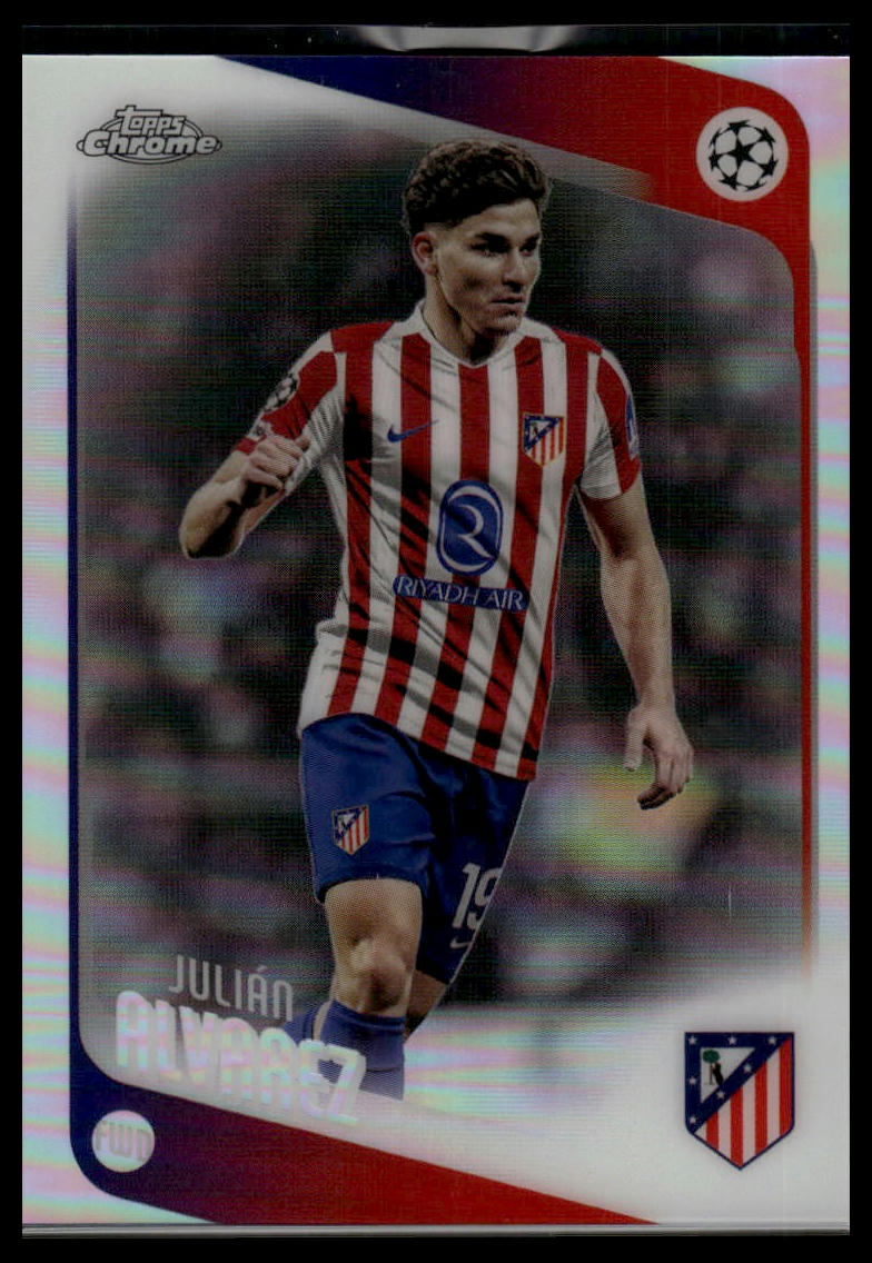 2025-26 Topps Chrome UEFA Club Competitions #154 Julián Alvarez Refractor