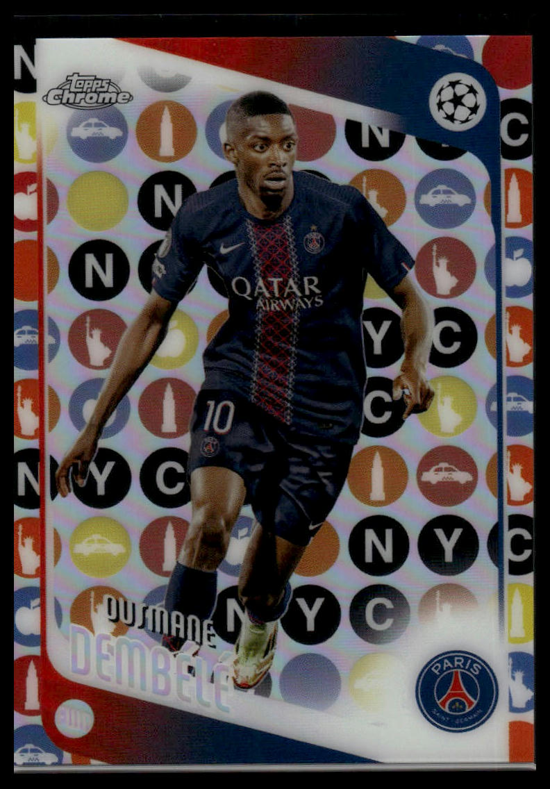 2025-26 Topps Chrome UEFA Club Competitions #3 Ousmane Dembélé Big Apple