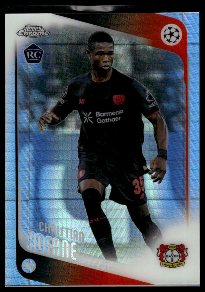 2025-26 Topps Chrome UEFA Club Competitions Christian Kofane Pulsar Refractor