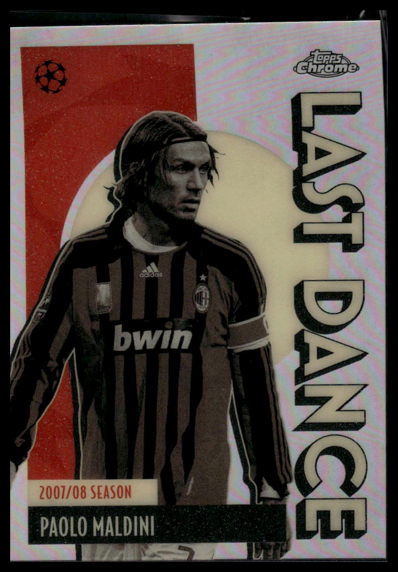 2025-26 Topps Chrome UEFA Club Competitions #LD-11 Paolo Maldini Last Dance