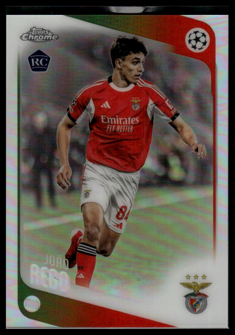 2025-26 Topps Chrome UEFA Club Competitions #168 João Rego Refractor