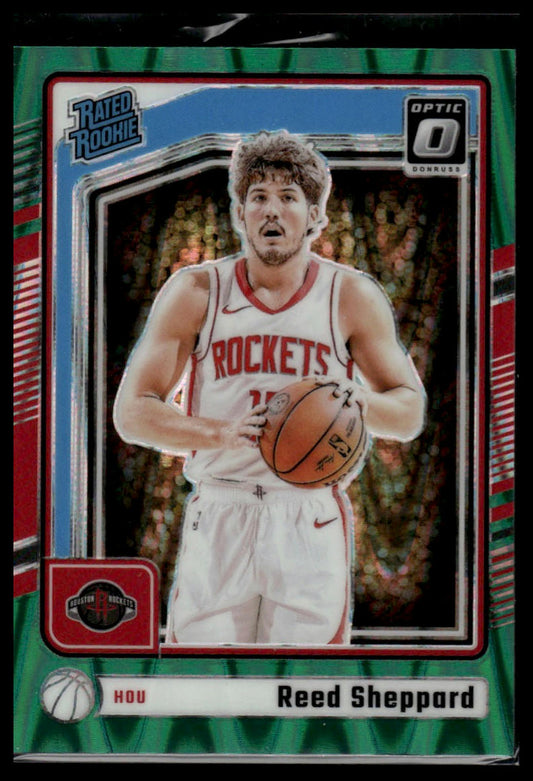 2024-25 Donruss Optic #255 Reed Sheppard Green Shimmer