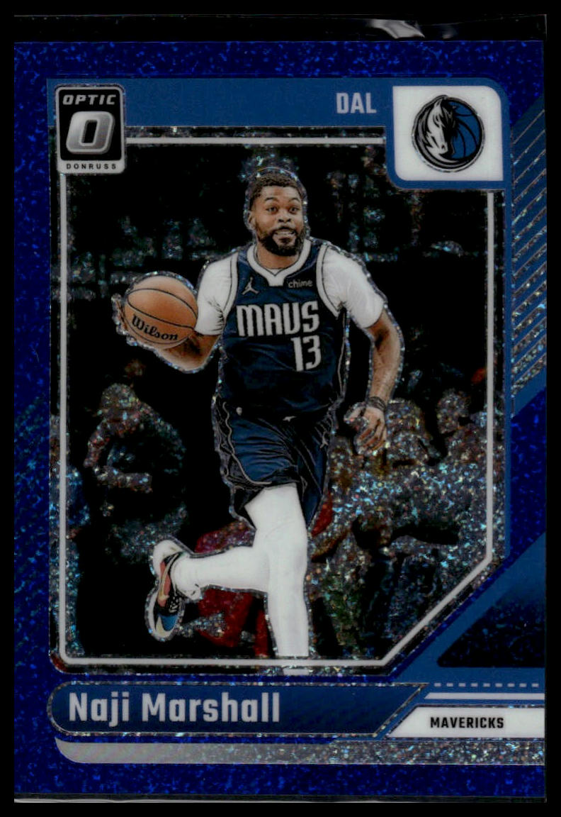 2024-25 Donruss Optic #118 Naji Marshall Blue Glitter #/15