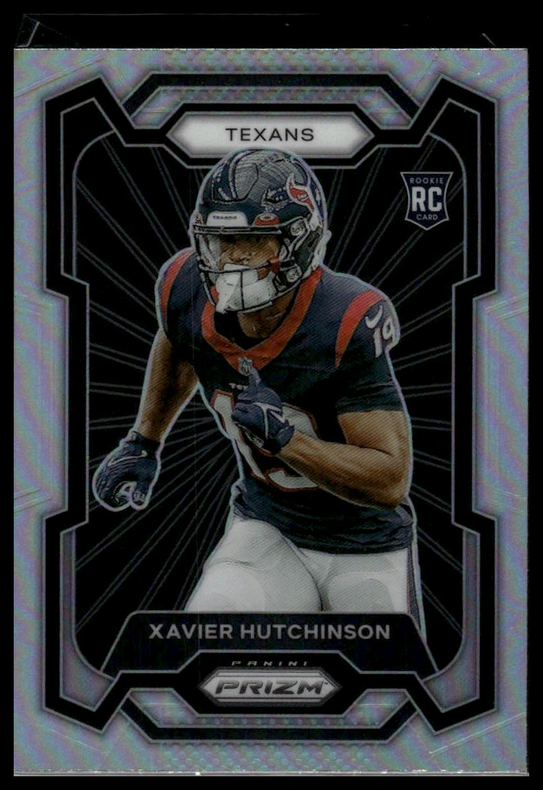 2023 Panini Prizm #333 Xavier Hutchinson Rookie Variations Prizms Silver