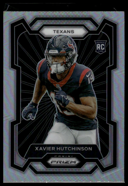 2023 Panini Prizm #333 Xavier Hutchinson Rookie Variations Prizms Silver