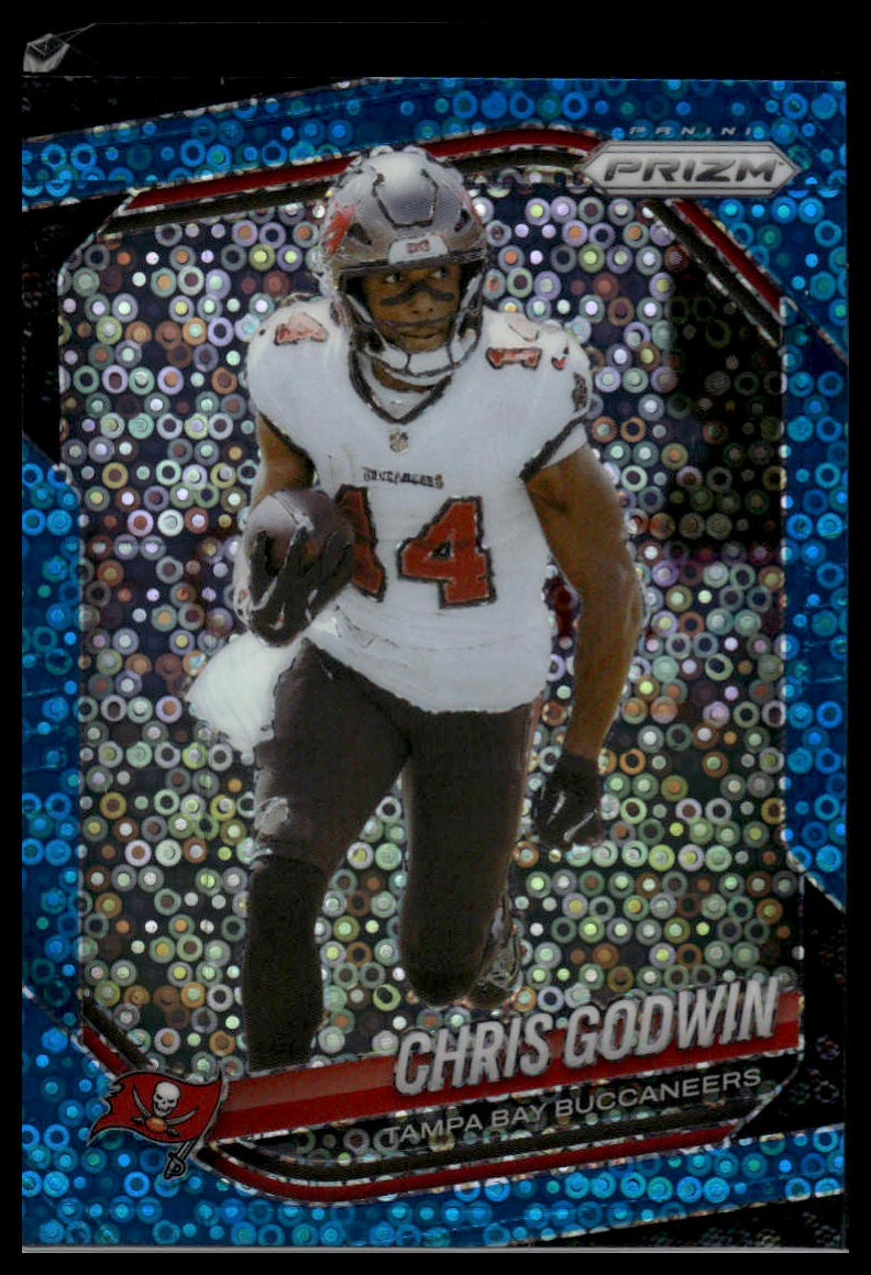 2025 Panini Prizm #244 Chris Godwin No Huddle Blue #/125