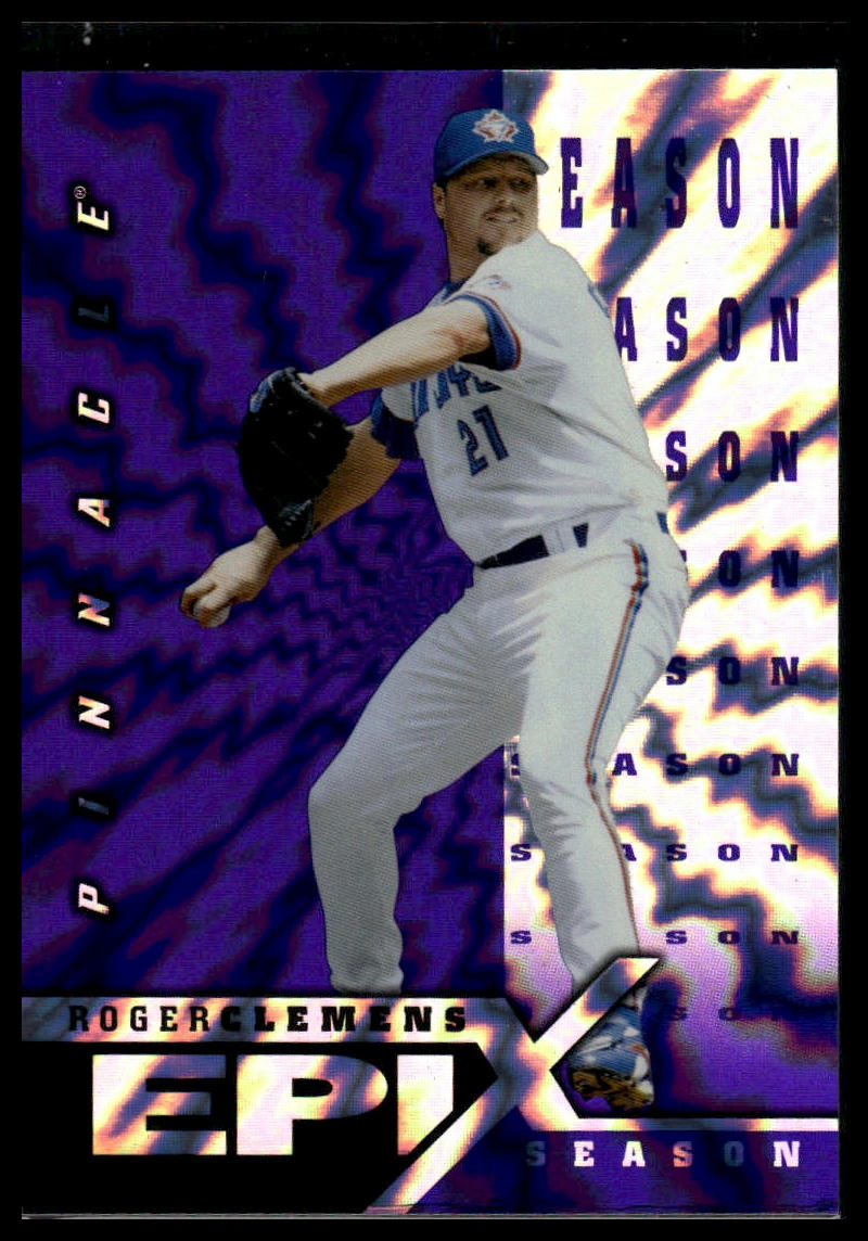 1998 Score #E16 Roger Clemens Epix Purple