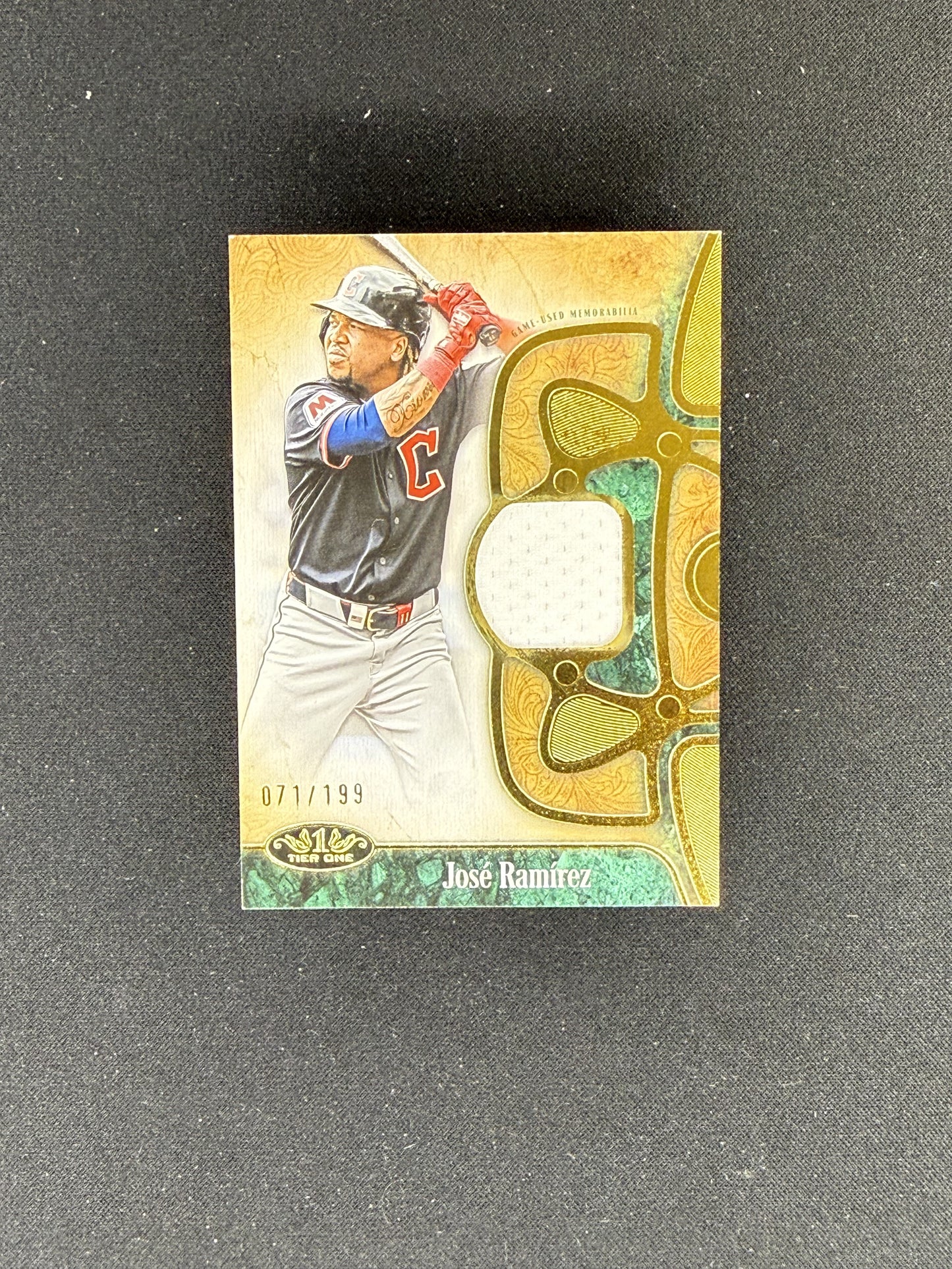 2026 Topps Tier One #T1R-JRA José Ramírez Tier One Relics /199