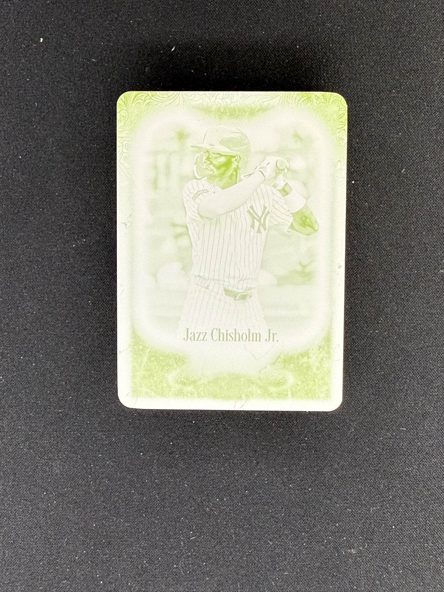 2026 Topps Tier One #41 Jazz Chisholm Jr. Printing Plates Black #/1