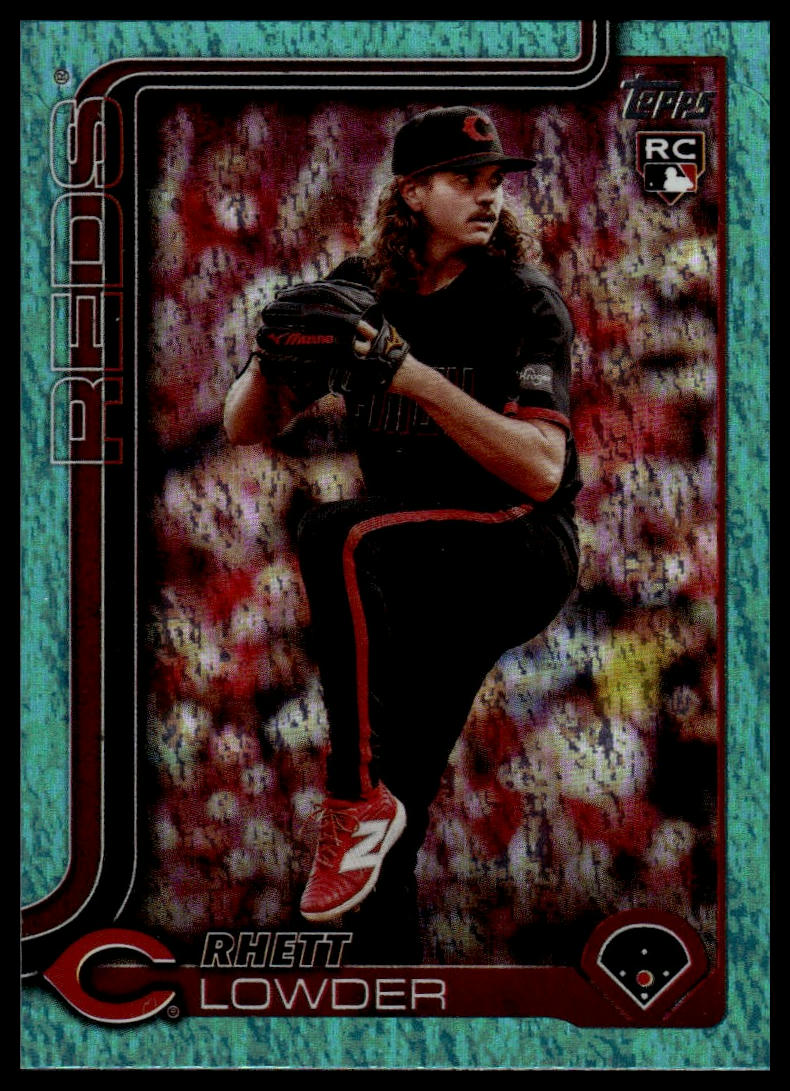 2025 Topps #205 Rhett Lowder Aqua Holo Foil