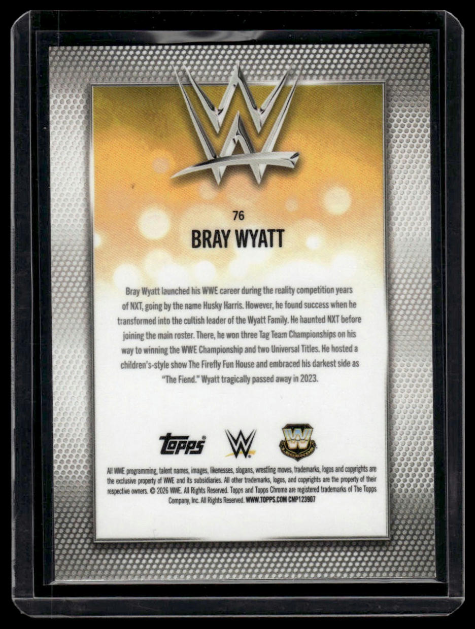 2026 Topps Chrome WWE #76 Bray Wyatt Geometric Refactor