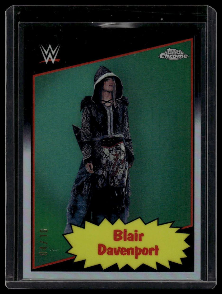 2025 Topps Chrome WWE Blair Davenport 1985 Topps Current Black Refractor #/10
