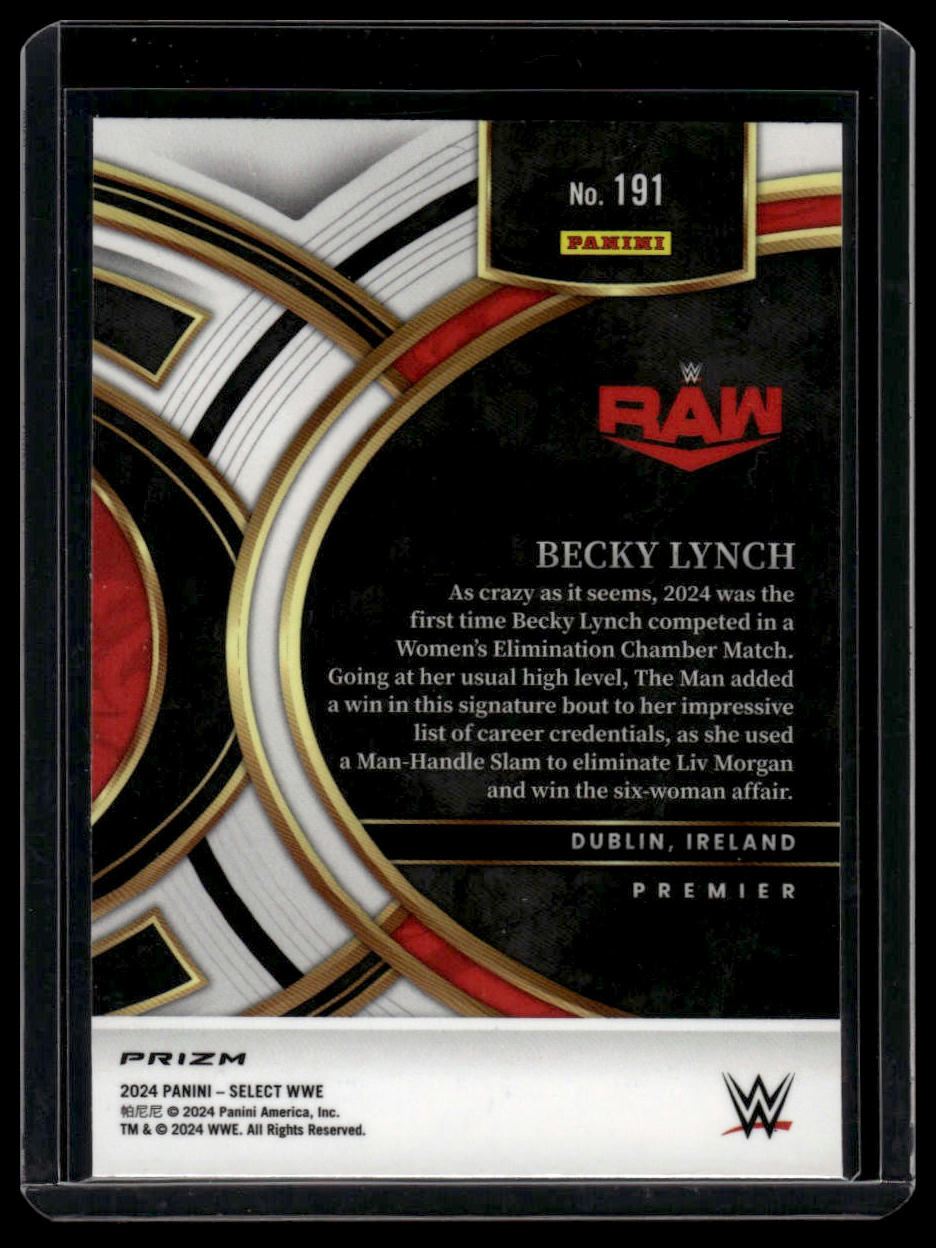 2024 Panini Select WWE #191 Becky Lynch Silver Prizms