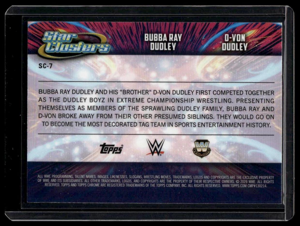 2026 Topps Chrome Cosmic WWE #SC-7 D-Von Dudley / Bubba Ray Dudley Star Clusters