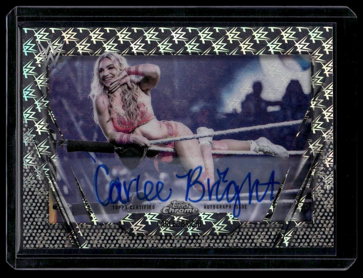 2026 Topps Chrome LogoFractor WWE #LFA-CAB Carlee Bright LogoFractor Autographs