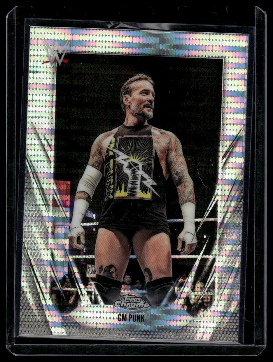 2026 Topps Chrome WWE #49 CM Punk Prism Refractor