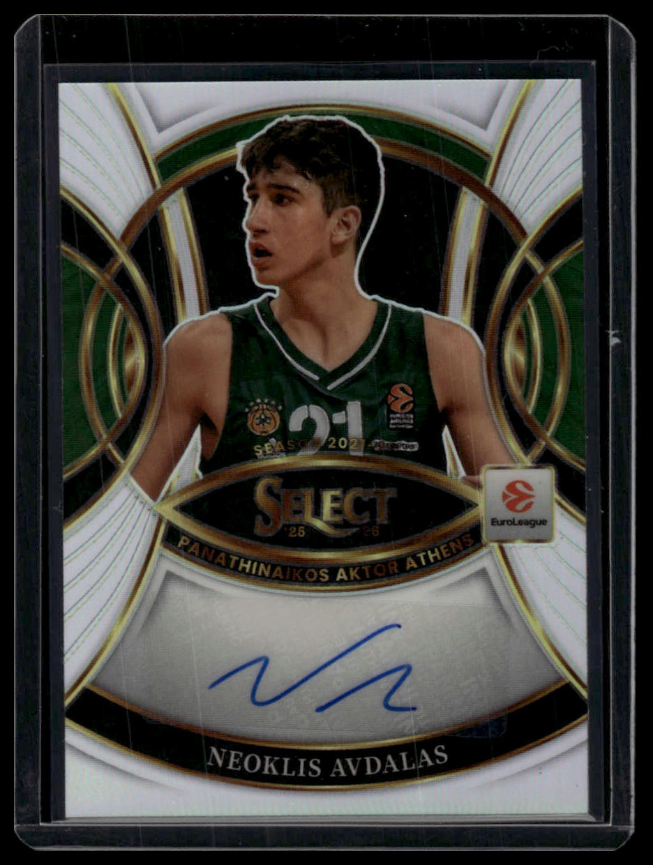 2025-26 Panini Select Euroleague Signatures Neoklis Avdalas /99 Auto