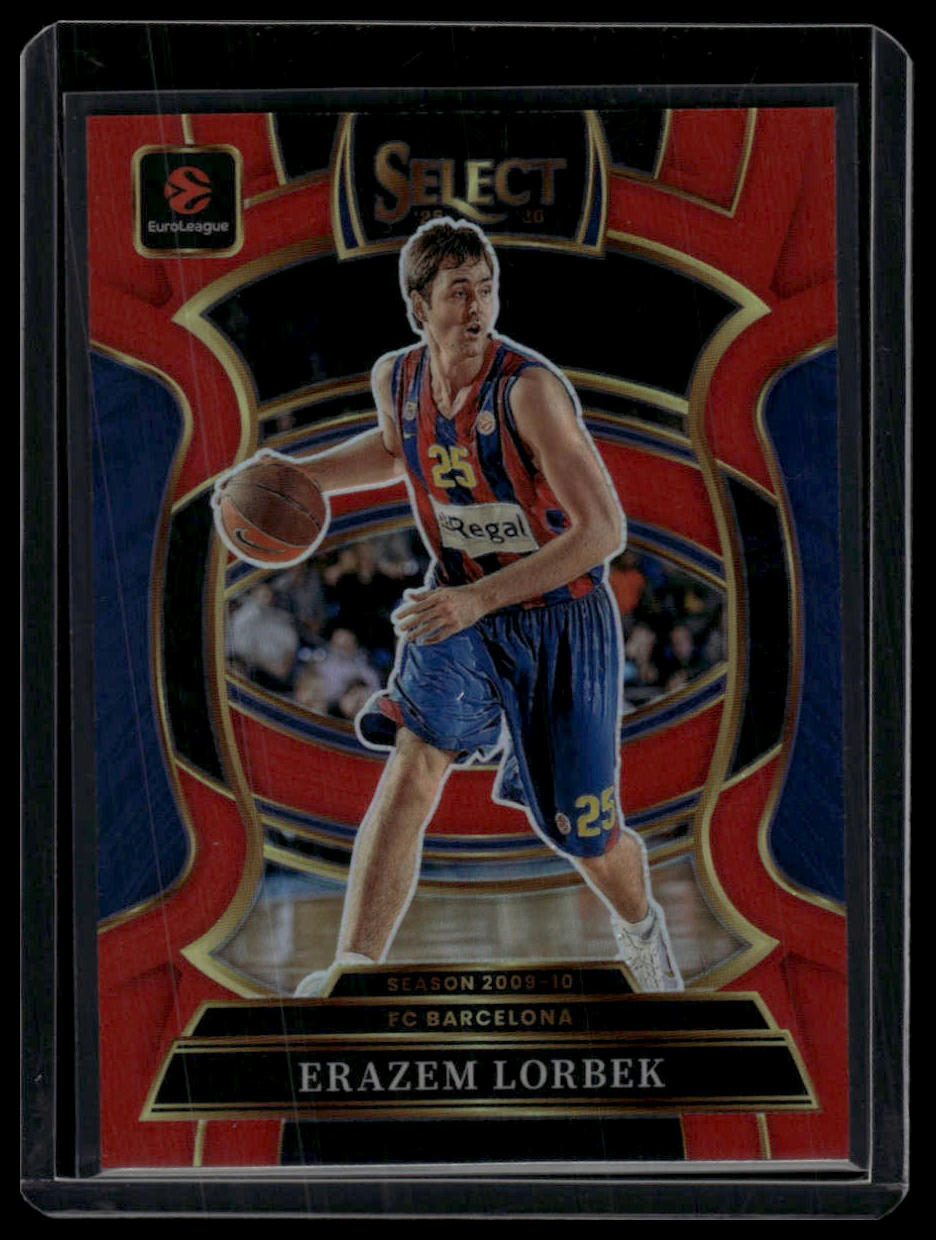2025-26 Panini Select EuroLeague #15 Erazem Lorbek Red /199
