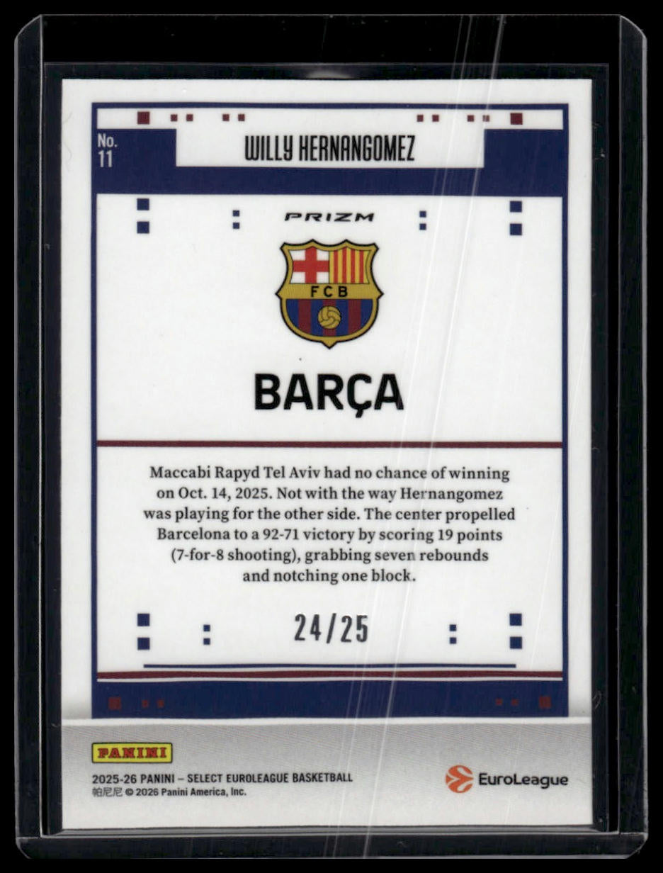 2025-26 Panini Select Euroleague Willy Hernangomez Throwback Tie Dye /25