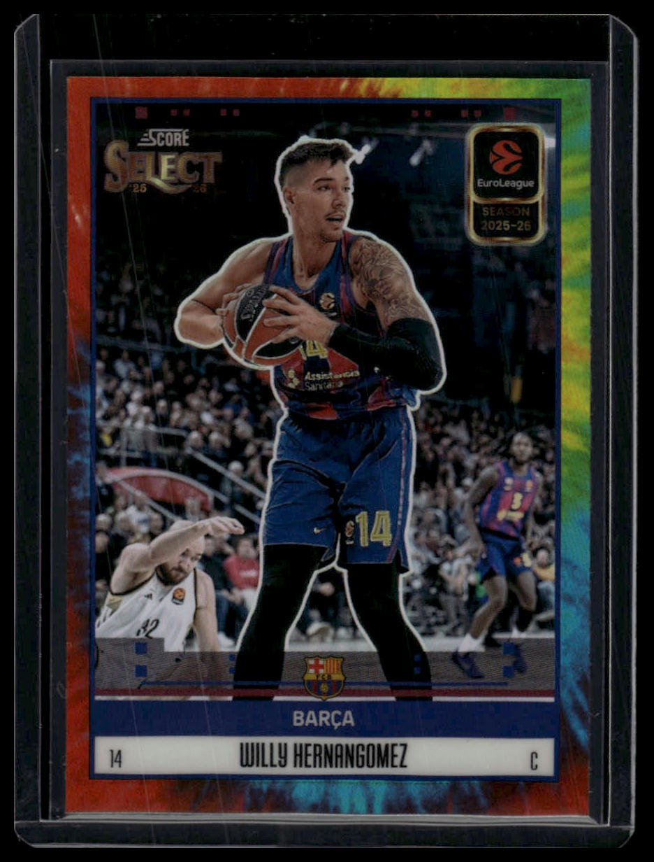 2025-26 Panini Select Euroleague Willy Hernangomez Throwback Tie Dye /25