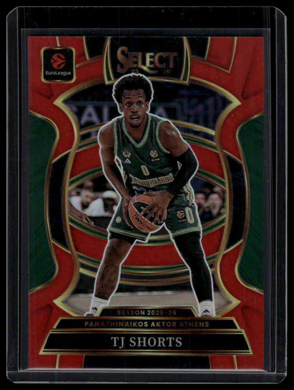 2025-26 Panini Select EuroLeague #84 TJ Shorts Red /199
