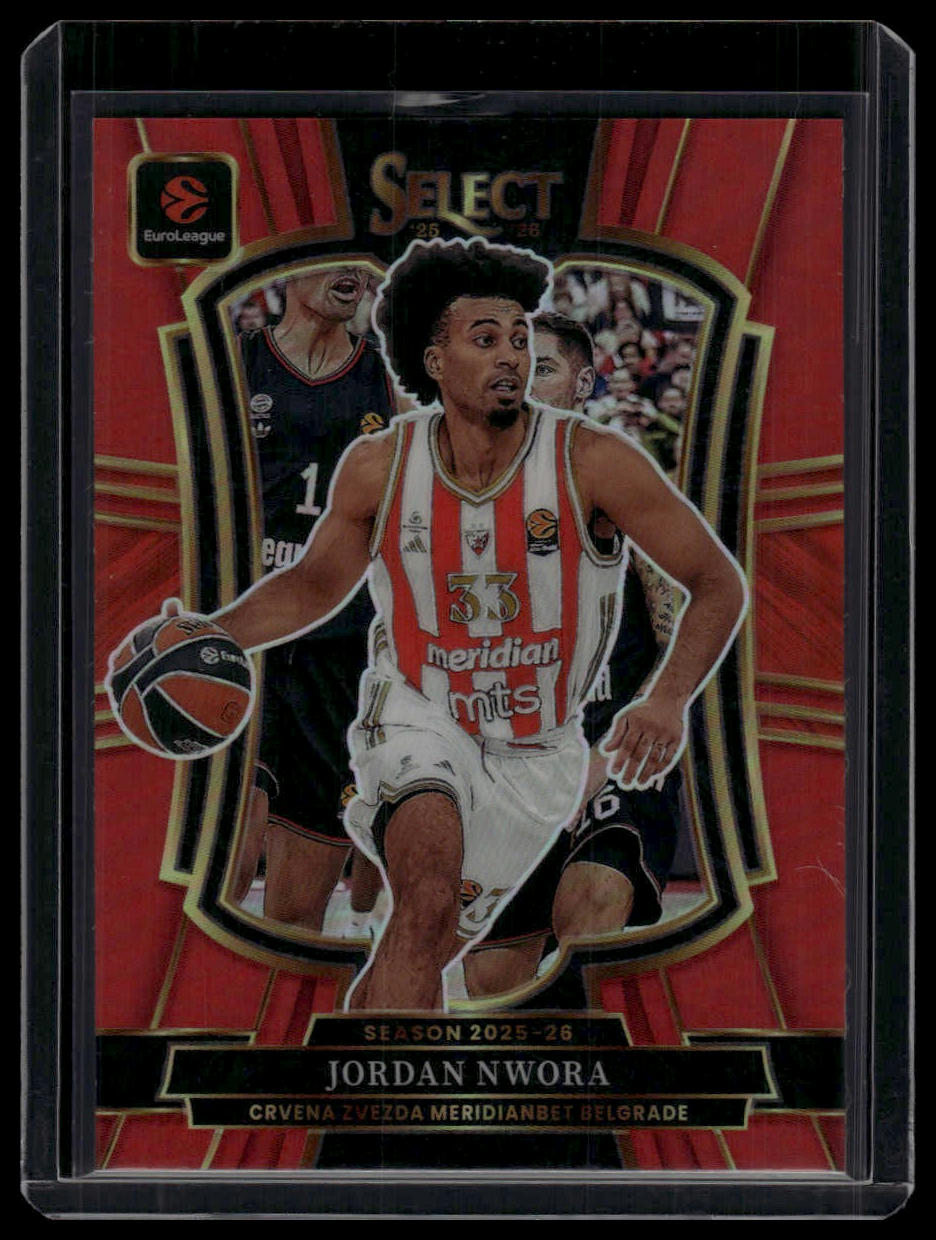 2025-26 Panini Select EuroLeague #165 Jordan Nwora Red /199