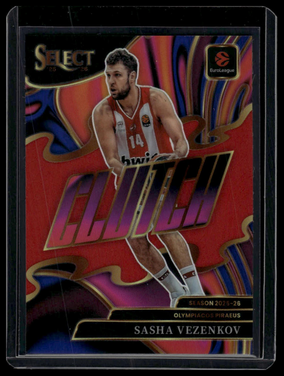2025-26 Panini Select EuroLeague #20 Sasha Vezenkov Clutch /99