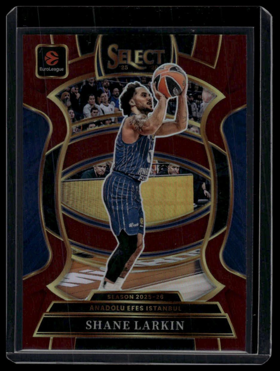 2025-26 Panini Select EuroLeague #60 Shane Larkin Maroon /175